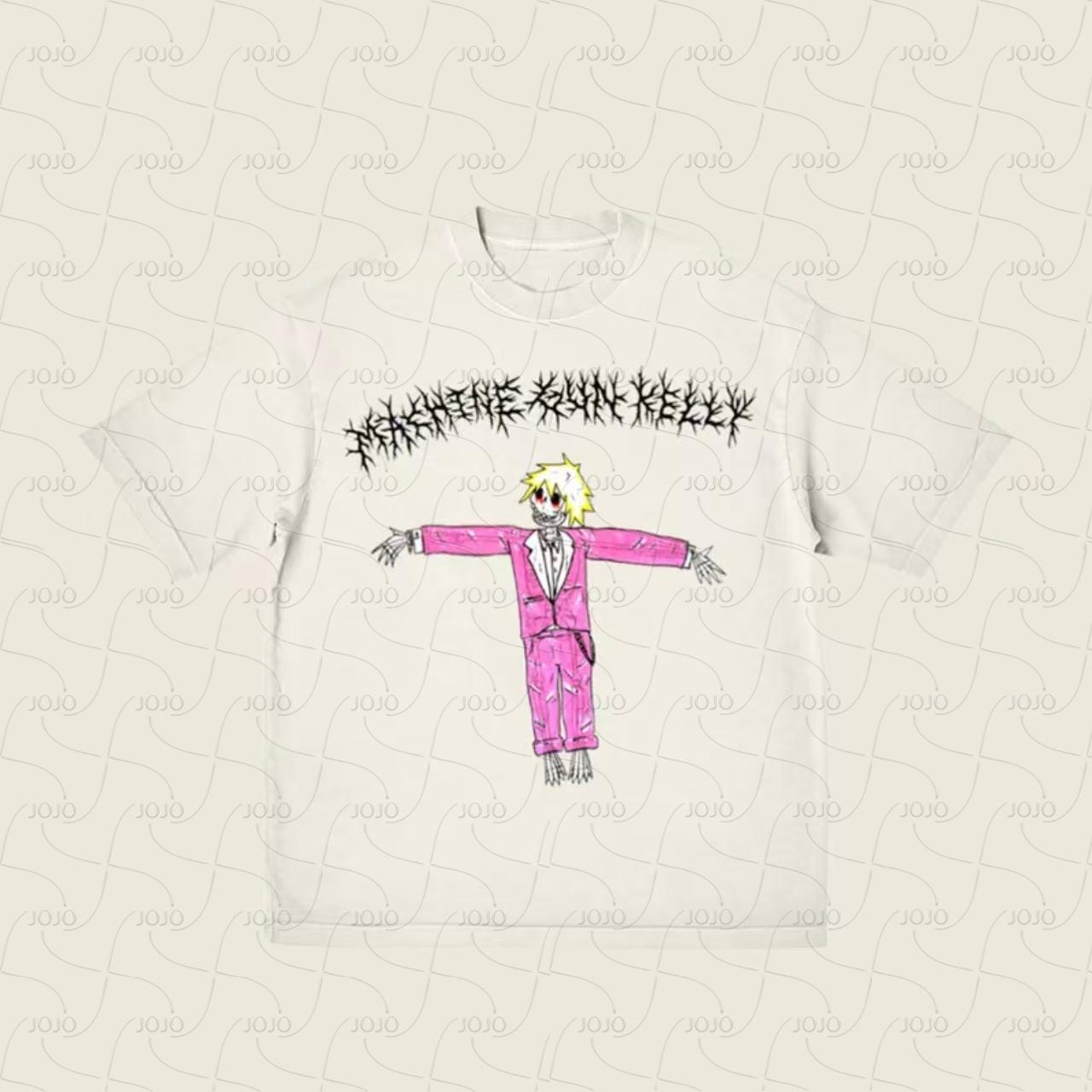 

Machine Gun Kelly Same Style PUNK T-shirt, Lost American Album Tour Hip Hop Top, 3D Printed Pink MGK Day T-shirt for Rapper 4XL