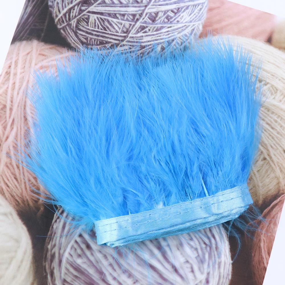 10 Meter Flauschig Weiche Truthahnfedern Besatz Fransen Gefärbtes Buntes Band Kleid Kleidung Nähzubehör Dekoration Feder Handwerk