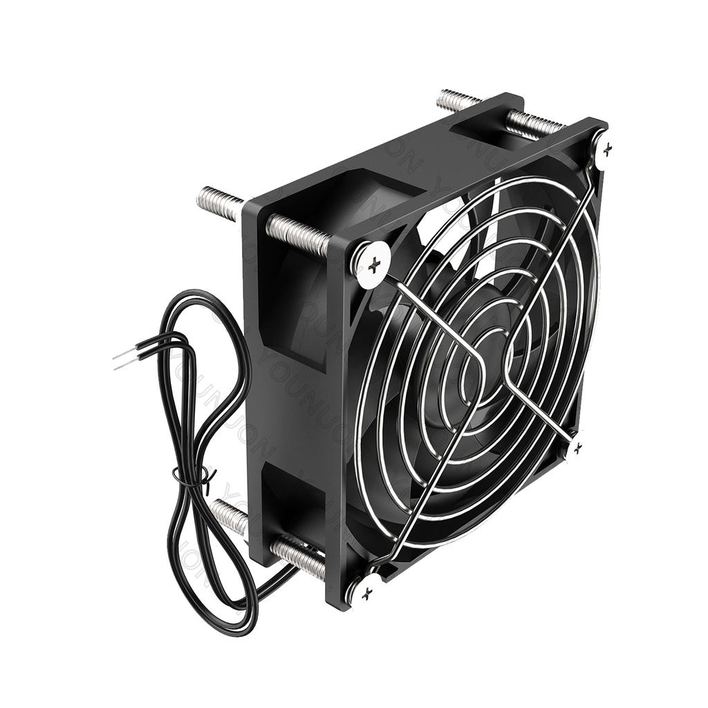 YOUNUON Dual Ball 92mm 9225 EC Brushless Fan AC 110V 115V 120V 220V 240V Axial Fan 92mm x 92mm x 25mm Comes with Srews/Grill