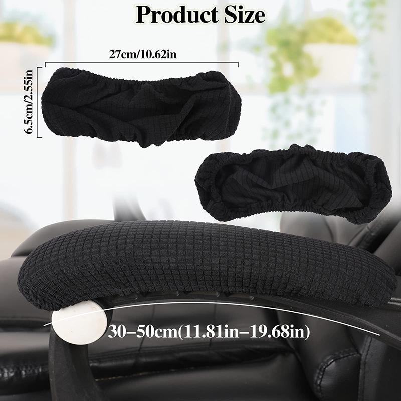 2 Pcs Office Chair Armrest Covers Office Removable Arm Rest Covering Chair Arm Pads Washable Elbow Support Forearm Relief