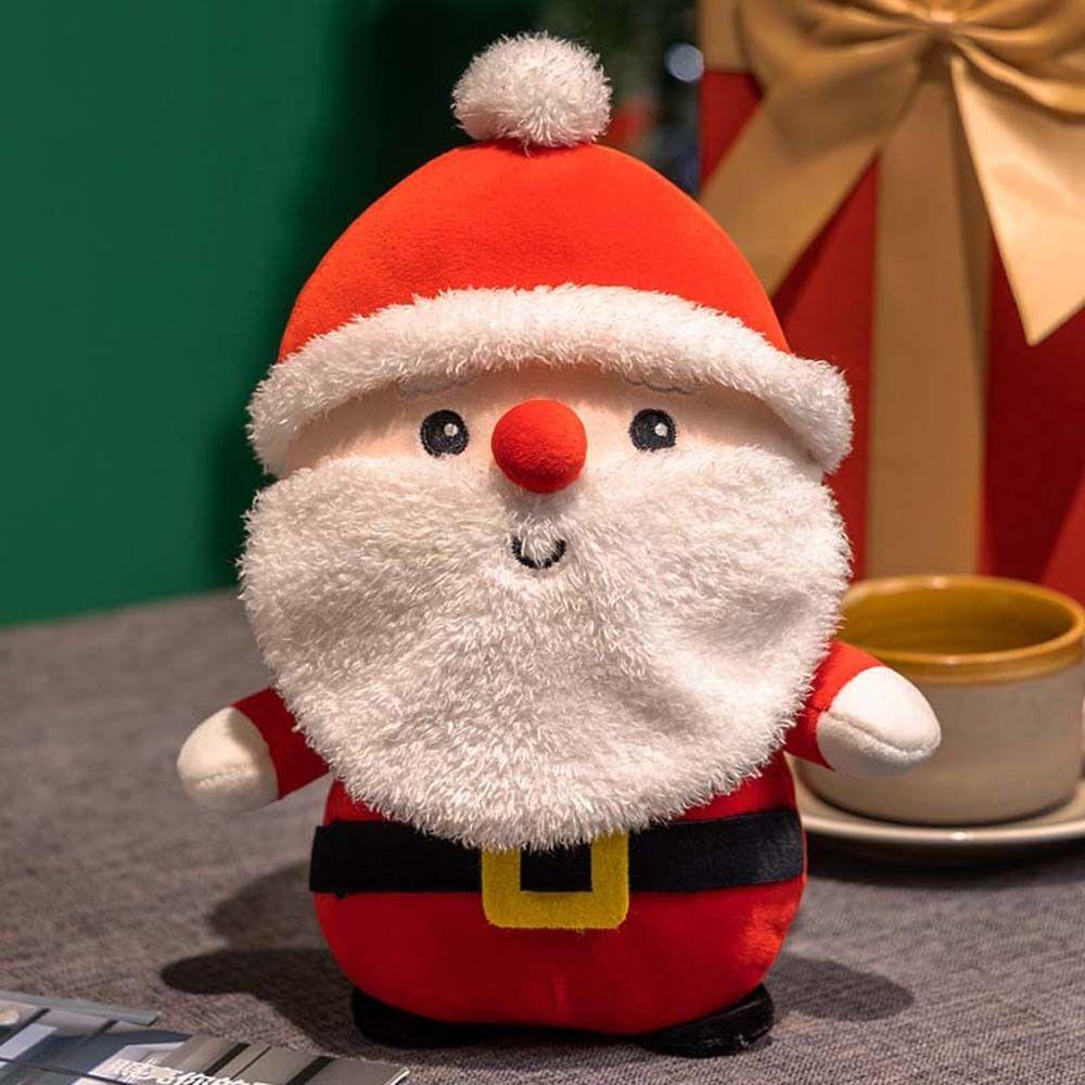 Snowman Home Decoration Animal Doll Christmas Elk Plush Toy Deer Plush Doll Santa Claus Stuffed Toy