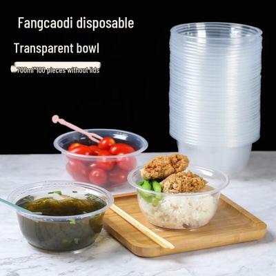 Thickened Clear Disposable Plastic Bowls