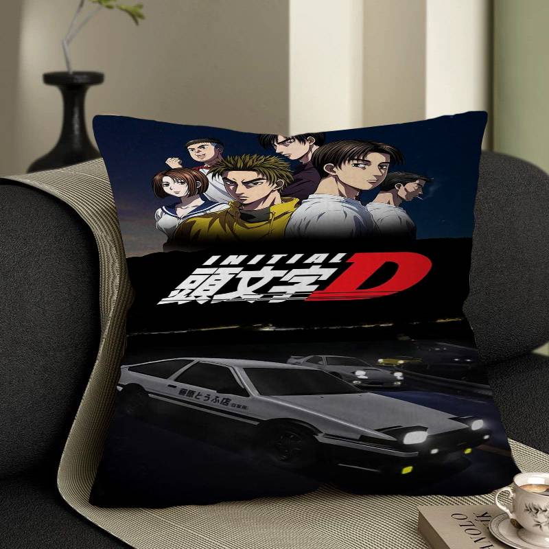 IInitial D AE JDM CAR Personalized Pillow Cover Kids Bedroom Wild Party Decor Pillowcase Kid Birthday Shower Gift
