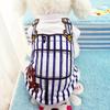Pet Suspenders Cartoon Print Design Sweat Absorption Cotton Dog Casual Clothes for Dog