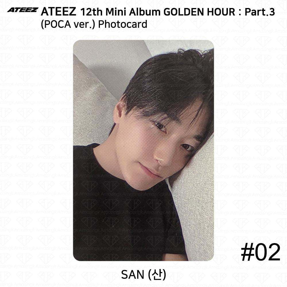

ATEEZ 12-й мини-альбом Golden Hour Part.3 версия POCA. Официальная фотокарточка QR-карта San - Photocard #2