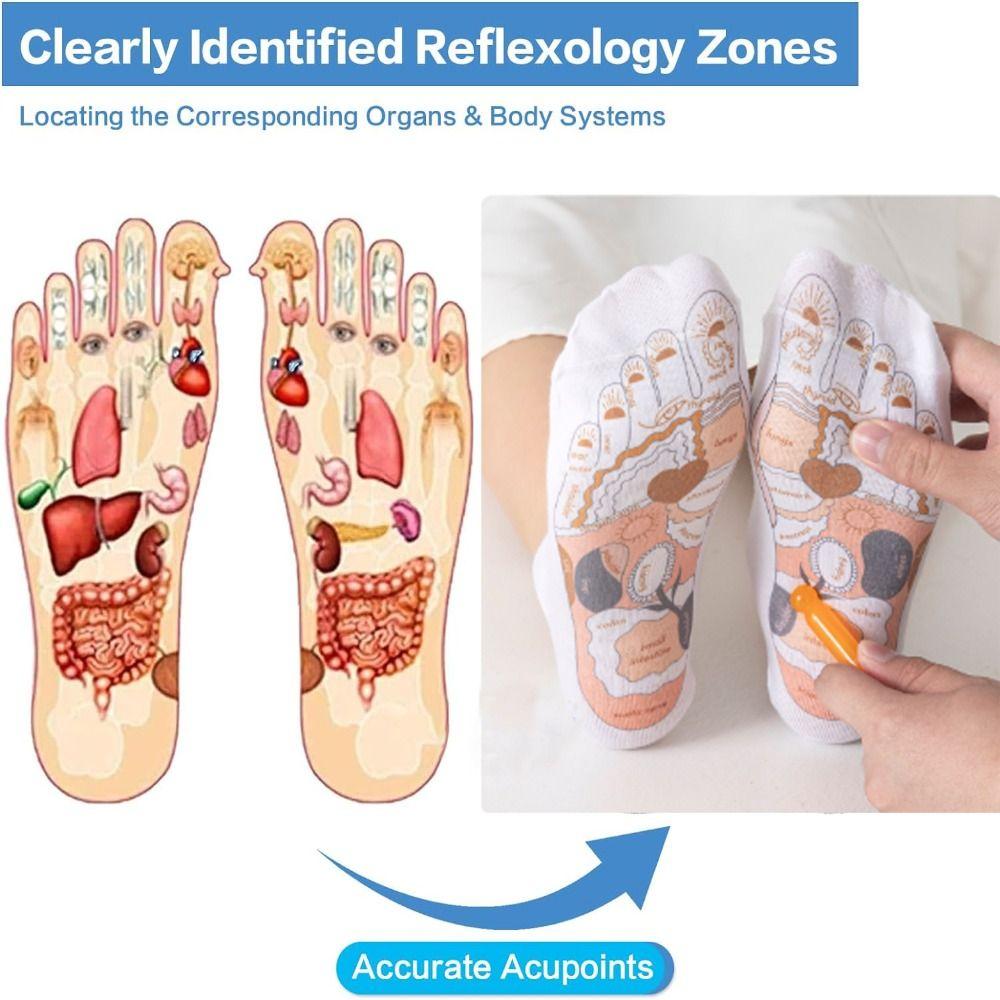 With Trigger Point Massage Tool Massage Socks Acupuncture Reflexology Socks