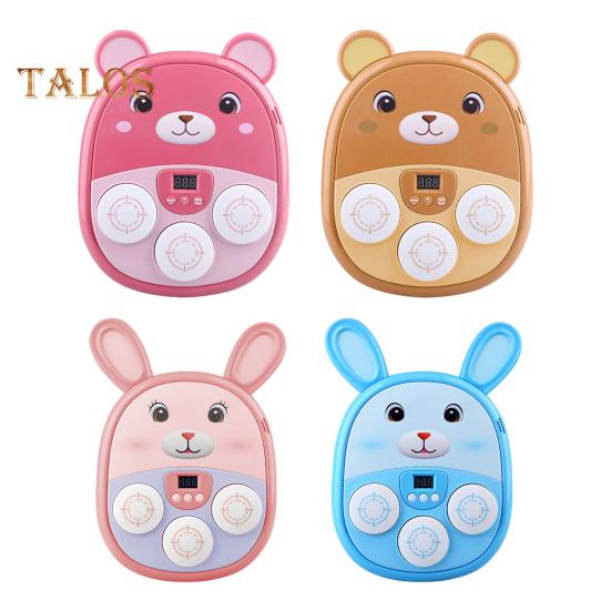 Musik-Boxmaschine für Kinder, Jugendliche und Erwachsene, Cartoon-Wandtrainer-Ausrüstung mit elektronischem LED-Fokus-Trainingsziel, 3 Spielmodi, Boxmusik