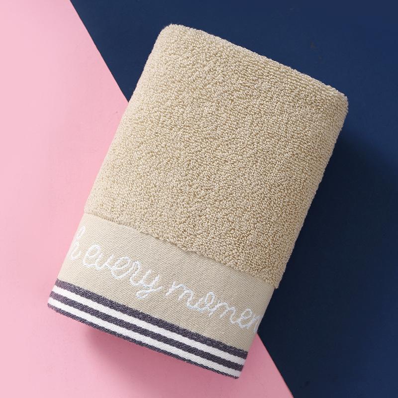 

Полотенце из чистого хлопка Бытовое впитывающее хлопковое полотенце для лица Вышитое подарочное полотенце 73*33cm