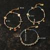 Natural Stone Beaded Bracelet Handwoven Boho Style Stackable Vacation Jewelry Women
