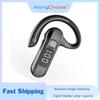 Fone de Ouvido Bluetooth para Negócios Visor Digital LED Fones de Ouvido Gancho de Orelha Uso Indolor Com Microfone HD Fone de Ouvido à Prova d'Água Para Todos os Smartphones