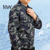 Air Conditioned Clothes Jacket Camouflage Cooling Men USB Long Conditioner Coat Sleeve Sun Protection with Fan for Office