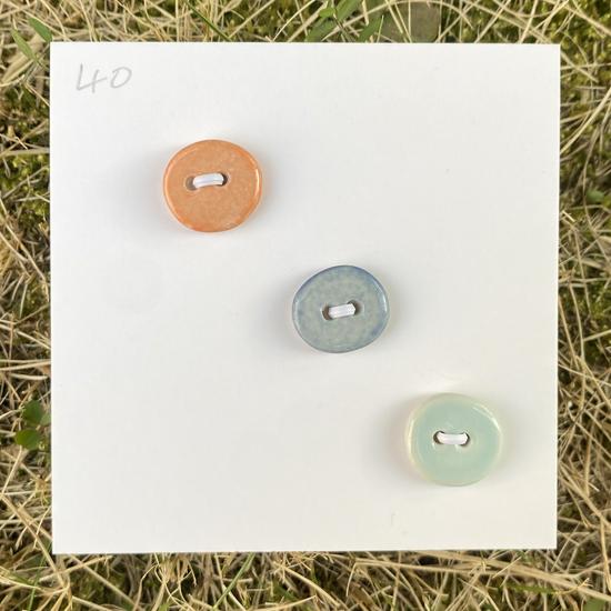 Rainbow Ceramic Button Fasteners for DIY Knitting & Doll Clothes (12/15mm)