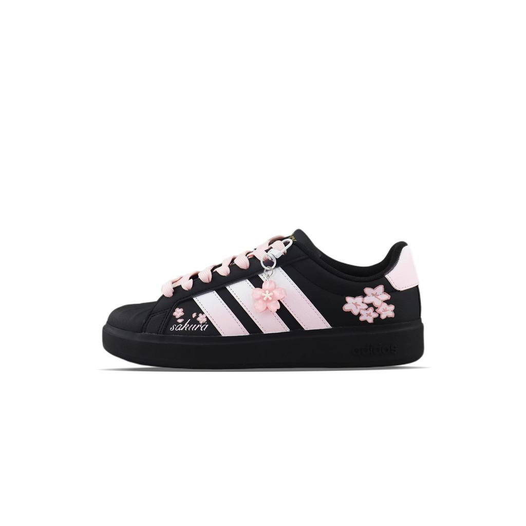 Adidas Street Talk Low top Skateboard Shoes Women's Black Pink JS5053(Team840--)