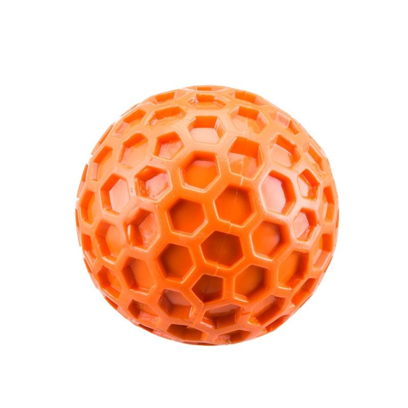 

Игрушки для собак Hexa Bite Squeaky Chew Interactive Ball – Сотовая текстура для чистки зубов со скрипом и отскоком для игры щенка S оранжевый