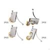 2 Pieces Sliding Patio Door Roller Assembly Copper Wheel Hardware for Wood Wardrobe Multipurpose