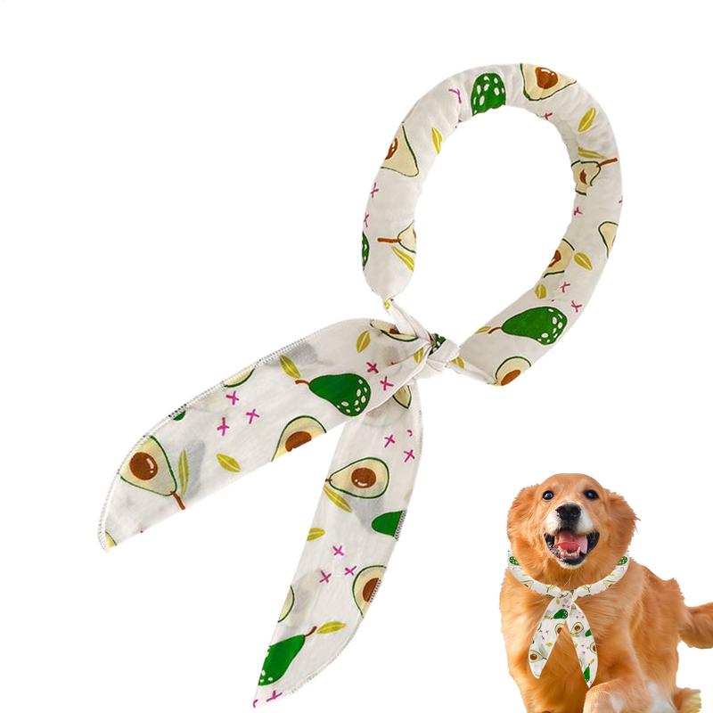 

Dog Cooling Bandana Ice Scarf Bandana Instant Cooling Breathable Avocado Cat Scarf Pet Supplies Neck Cooler Wrap For Training United States