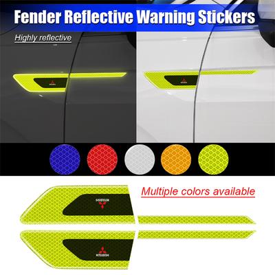 Auto Reflektierende Dekorationsaufkleber Kotflügel Sicherheitswarnaufkleber Für Lancer Outlander Pajero ASX L200 Colt Ralliart