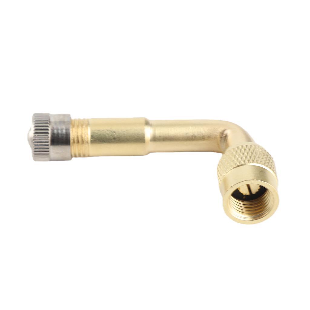 Metal Dust , sy Installation, 90 Degree Brass Tyre Valve Extension for Auto Car Tire Maintenance