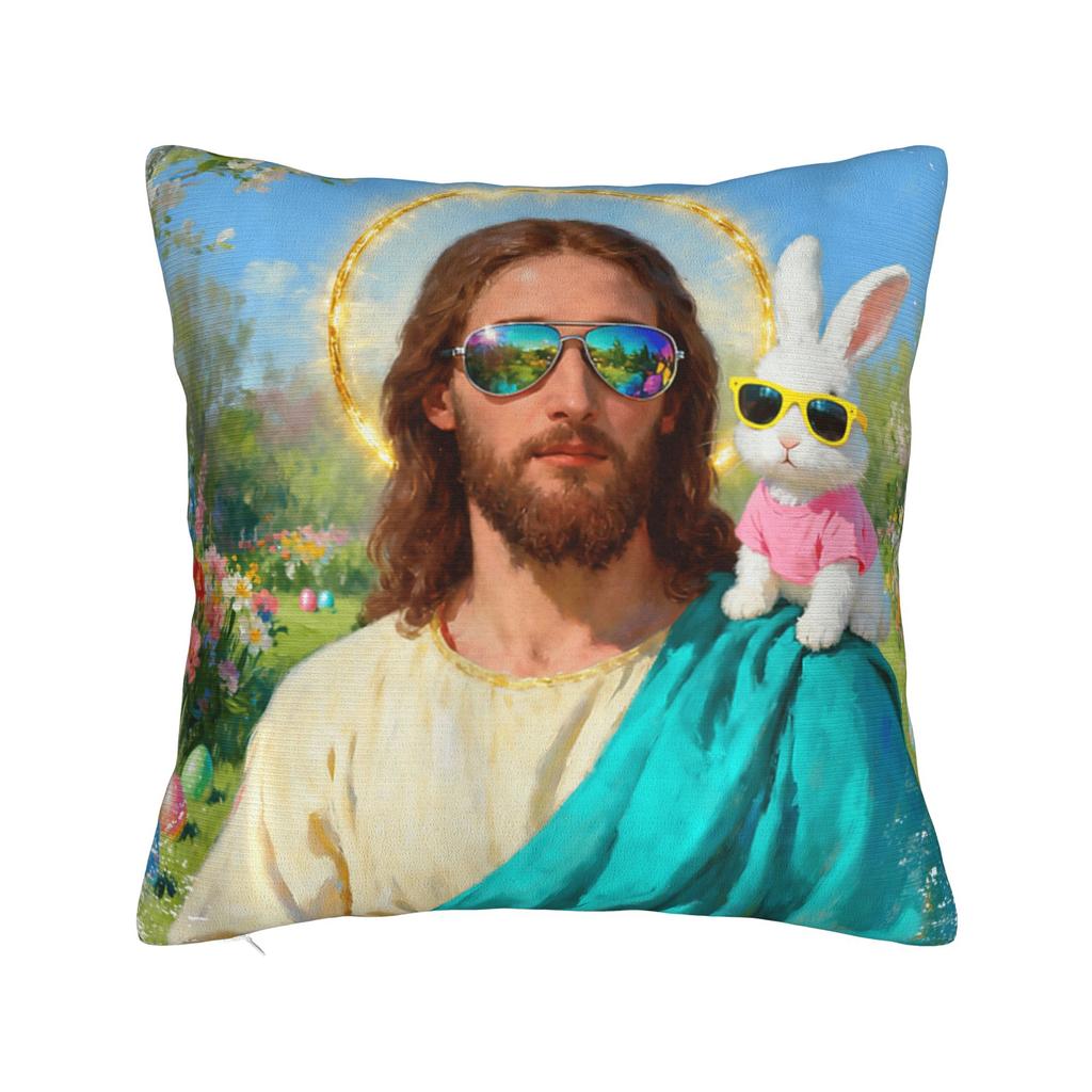 Pillow Cover Easter Yolo Jk Brb Jesus Fashion Pillow Case For Living Room Sofa Pillowcases