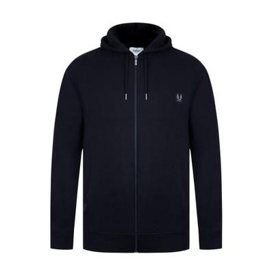 Erkek Logo Fermuarlı Kapüşonlu Sweatshirt