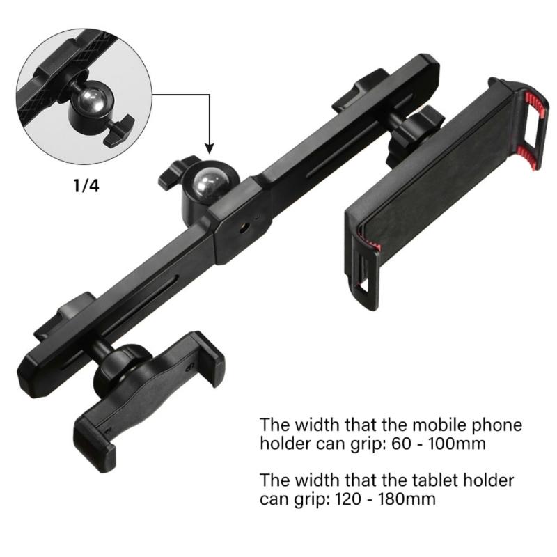 Mobile Phone Bracket Double Adjustment Clip for Livie Stream Video Recording Multifunctional Tripod Accessories