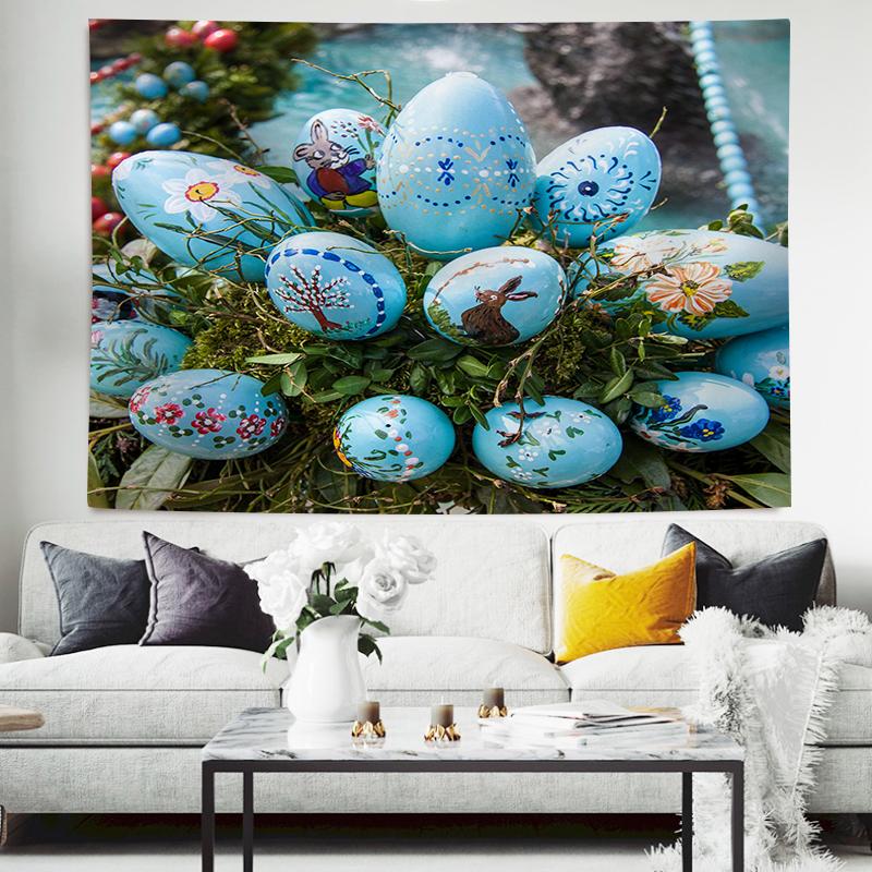 Easter Themed Duck  Bunny Large Tapestry Wall Hanging Boho Witchcraft Hippie Tapestry Home Room Decor Aesthetic Decoration