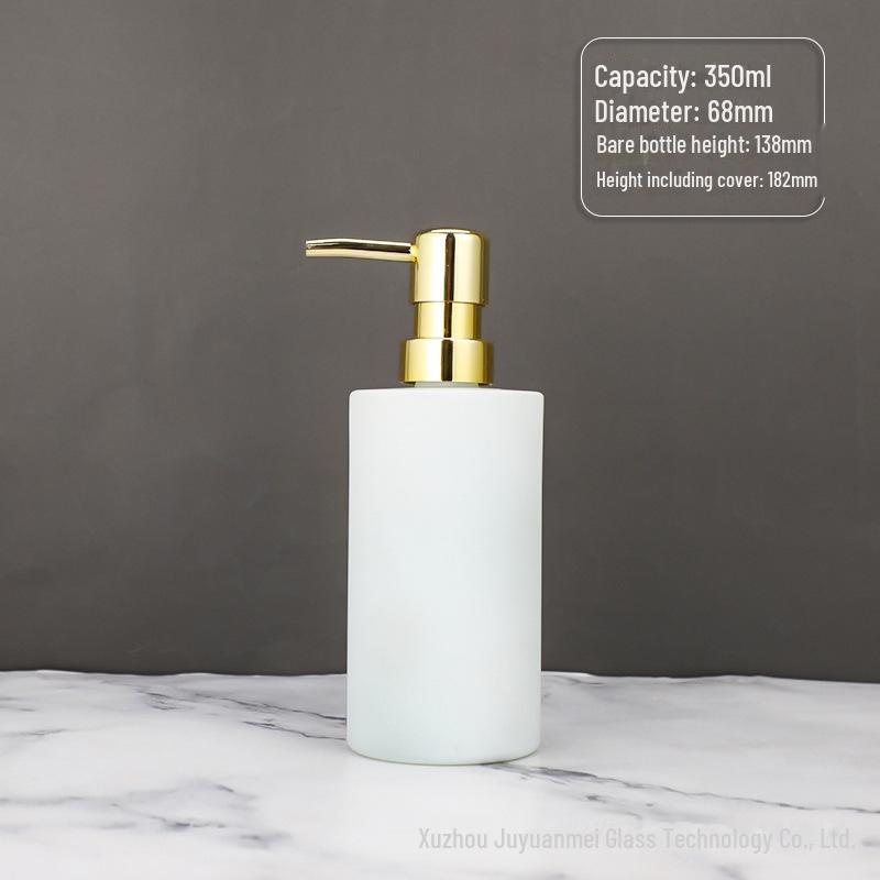 Nordic Style Glass Lotion & Soap Bottle for Home, Hand Sanitizer, and Hotel Shower Gel