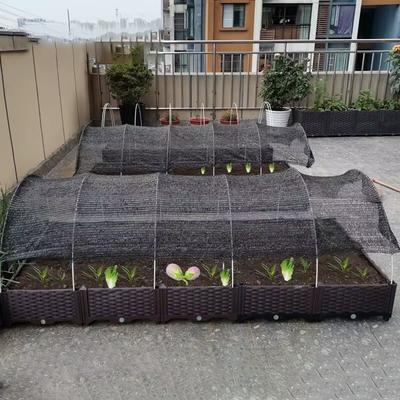 6-Pin Sonnenschutzrate75% Anti-UV HDPE Schwarz Sonnenschutznetz Balkon Garten Gewächshaus Sukkulente Pflanze Schwimmbad Sonnenschutz