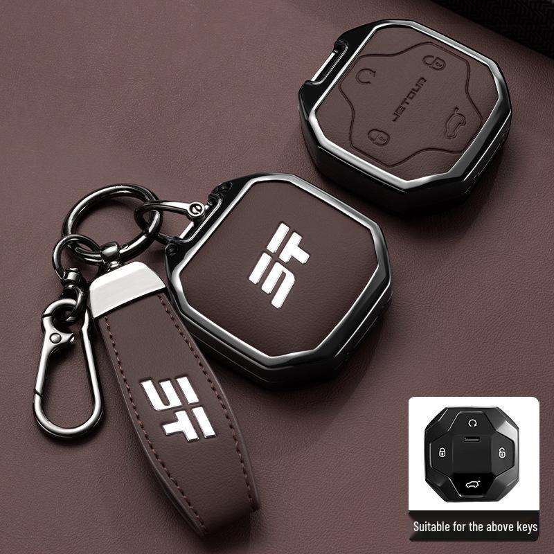 Jetour Traveler & Chery Shan Hai T2 Key Shell: 25 Compatible Models, Full Metal Coverage & Buckle.