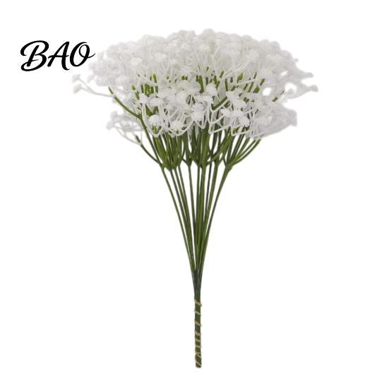 Decorazione Pianta Artificiale Soffice 10 Pezzi Fiori di Velo da Sposa, Gipsofila Finta Floreale Bouquet, Steli Flessibili Materiali per Composizioni Fai-da-te Finti per Matrimonio