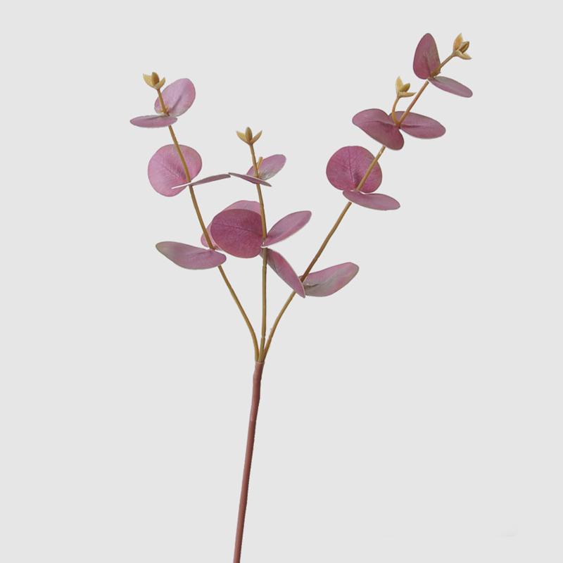 

1PC/2PCS Eucalyptus Shape Home Decoration Artificial Plant Scenery Flower Arrangement 3D Printing Flower Art 52cm 1PC красный/фиолетовый