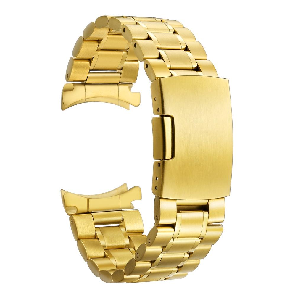 18mm 19mm 20mm 21mm 22mm 24mm Edelstahl Massiv Gebogenes Ende Uhrenarmband Faltbare Uhrenschließe für Universelles Uhrenarmband