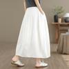 plus size High waist vintage summer casual loose long for woman skirts womens skirt