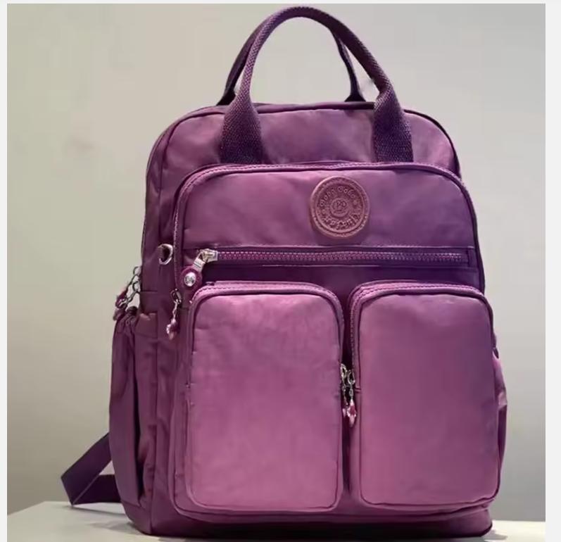 

Модный женский рюкзак, водонепроницаемый, нейлоновый, с мягкой ручкой, с несколькими карманами, на молнии, для путешествий, школьные сумки, рюкзак для ноутбука