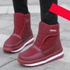 Snow Boots Women's Winter Shoes Middle Aged Elderly Velvet Short Waterproof Non Slip Mother