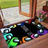 Anti‑Slip Crystal Velvet Floor Rug, Among Us Design Carpet for Indoor Living Bedroom Home Decoration