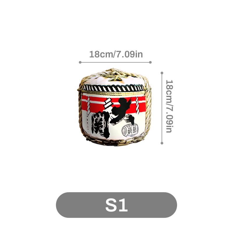 

Японская имитация саке-бочки Традиционная бочка Магазин суши Ресторан Витрина Пенопластовая винная бочка Клуб Паб Бар Декор Мебель