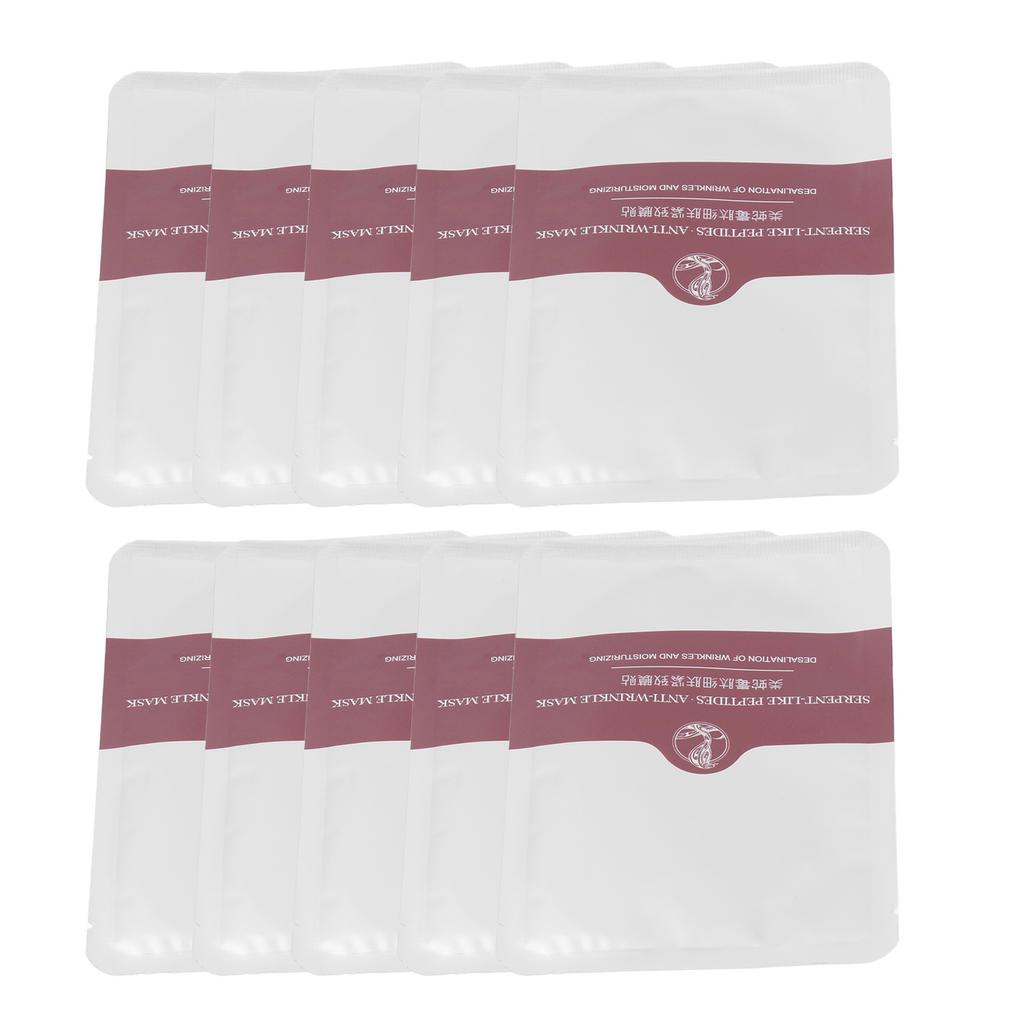 10Pcs Forehead Wrinkle Patch Easy Absorption Anti Wrinkle Forehead Patch Sleeping Mask for Home Travel 6g