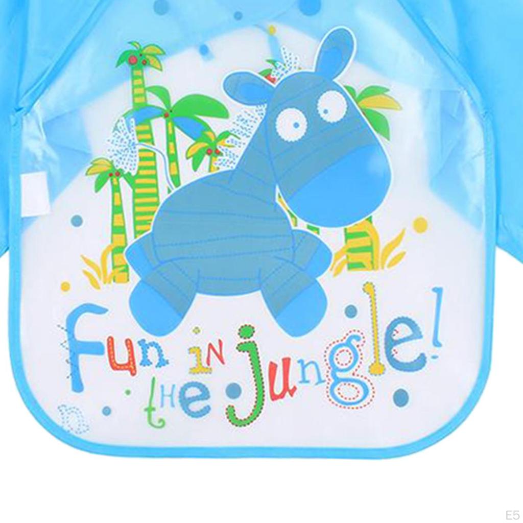 Apron Waterproof Painting Colorful Long Sleeve baby 1-5