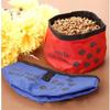 Pet Travel Food Bags Dog Cat Waterproof Cloth Folding Feeding Bowl Portable Collapsible Outdoor Travel Food Dish  Dog Harness