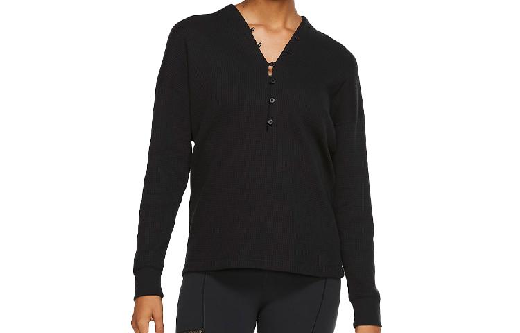 

Nike Sweaters Women s Black V Neck Moderate Base Layer CV9906-010 S