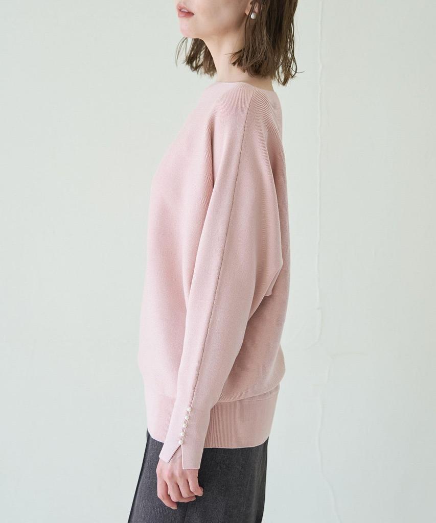 ROPE PICNIC New Colors Sleeve Pearl Dolman Coordinate GDM54080 Blue Knitwear Added/Marshmallow Knit/Link Women's (45)