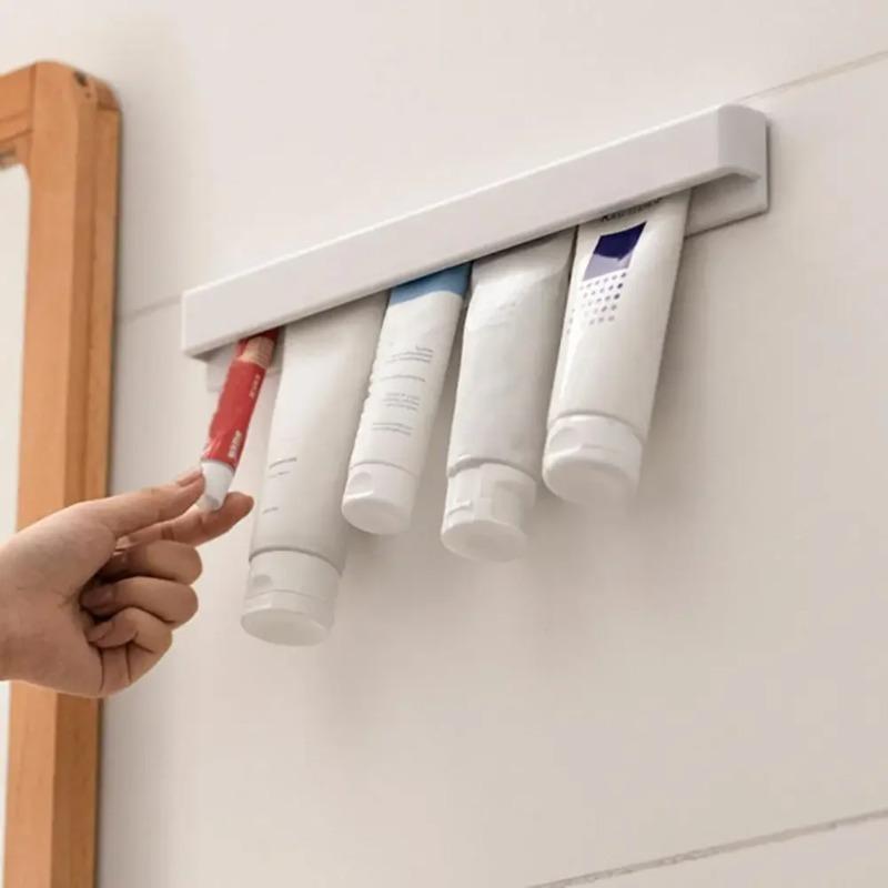 Xiaomi Toothpaste Holder Toothpaste Holder Facial Cleanser Punch-free Home Bathroom Toothbrush Holder Wall Clamp Storage