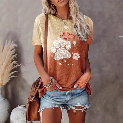 Summer Casual High-quality Printed Women's Short Sleeved Shirts
