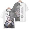 Tricouri Wuthering Waves Cartethyia Imprimate 3D Vară Bărbați Femei Mânecă Scurtă Gât Rotund Tricou Top Harajuku Y2k Anime Cosplay Costum