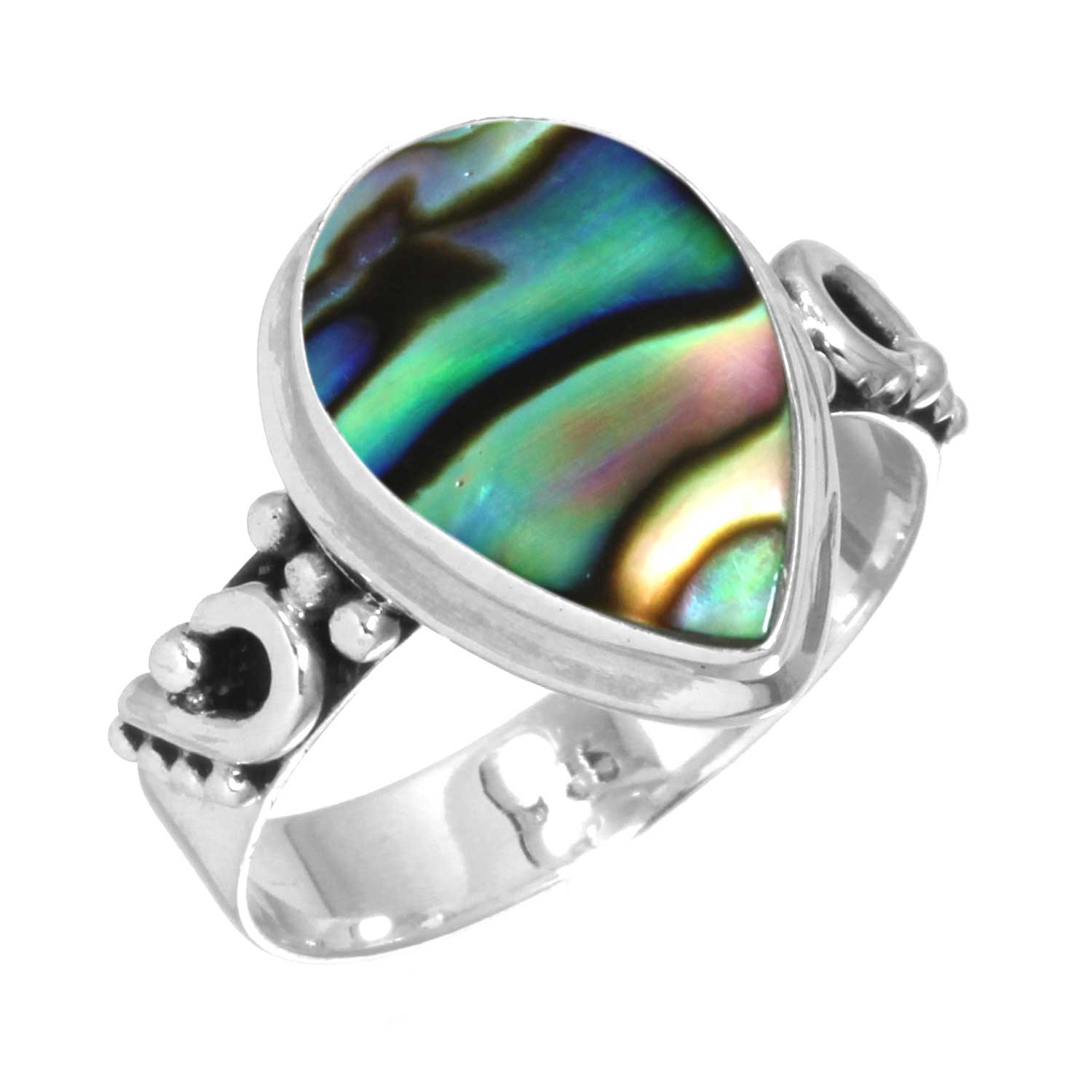 

Кольцо из стерлингового серебра 925 пробы, женское украшение ручной работы с драгоценными камнями, рождественский подарок, аквамариновый халцедон, ракушка-ушка, синий солнечный камень, лабрадорит, пренит, костюм 5