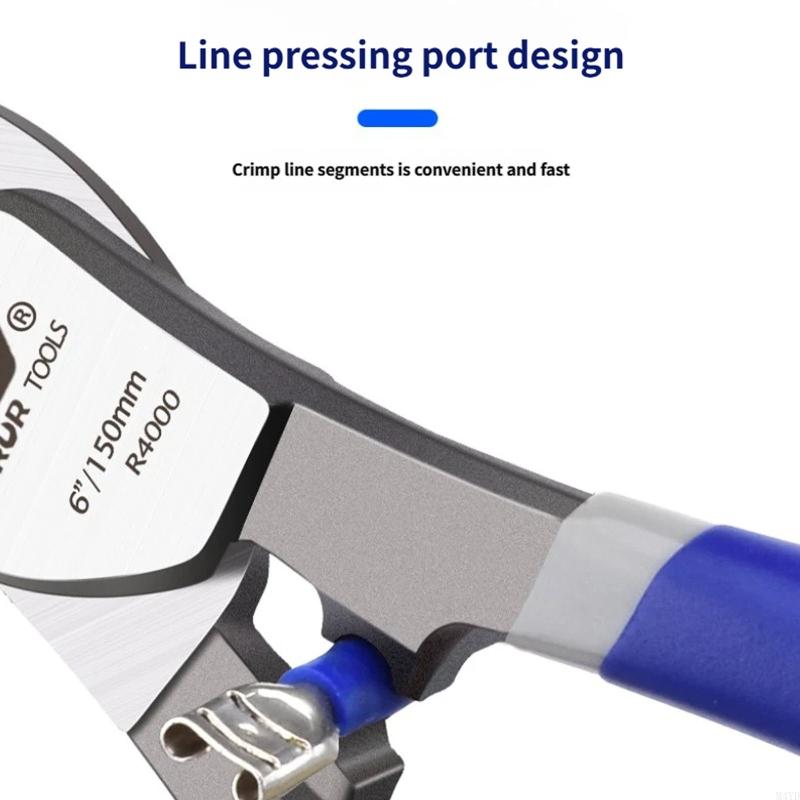 Professional 10inch Wire Rope Cutter With Ergonomic Grip Multifunction Pliers For Electricians And Construction Workers M4YD