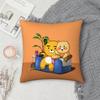 Cute Kakaos Cartoon Friends Pillow Case Square Double-Sided Printing Short Plush Sofa Cushion Cover Bedroom Bedside Pillow