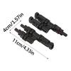 4Pcs Photovoltaic T Branch Coupler Male and Female Solar Connectors T Branch Cable Splitters Coupler Easy to Use