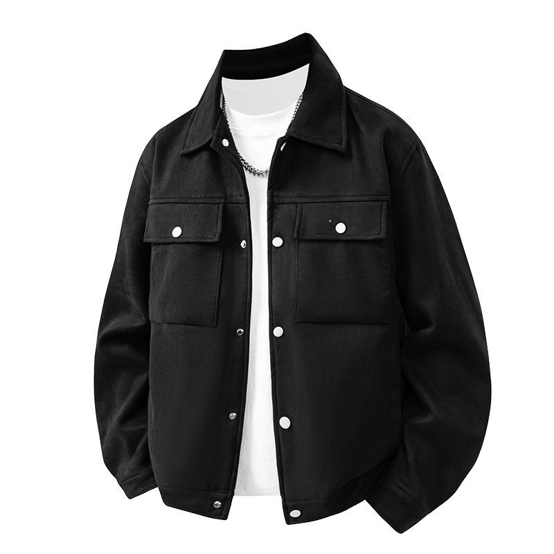 Autumn and winter new jacket men's business casual lapel versatile thin top trendy men's coat